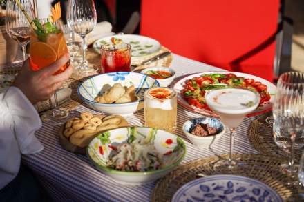 Plat de la Dolce Serata, Restaurant Italien de l'hôtel Villa Gallici à Aix-en-Provence