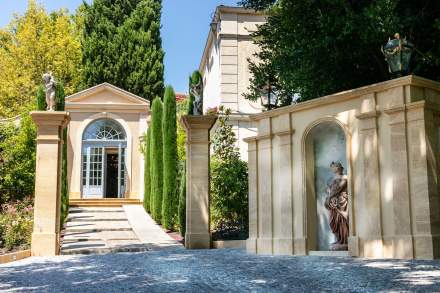 Eingang der Villa Gallici, 5-Sterne-Hotel Aix-en-Provence