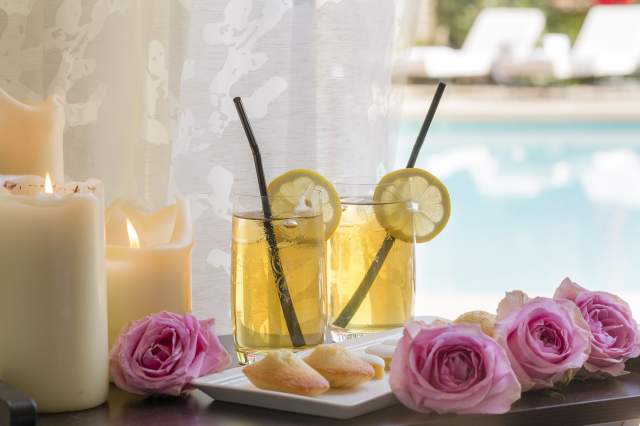 Cocktail du spa Carita de la Villa Gallici, hôtel 5 étoiles à Aix-en-Provence