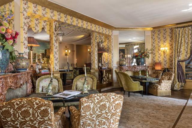 Salon de la Villa Gallici, hôtel 5 étoiles à Aix-en-Provence
