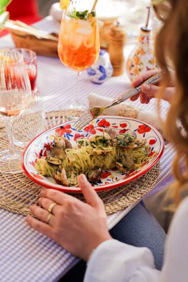 Plat de la Dolce Serata, Restaurant Italien de l'hôtel Villa Gallici à Aix-en-Provence