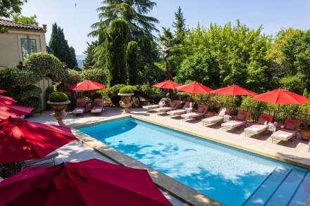 Piscine de la Villa Gallici, hôtel 5 étoiles à Aix en Provence, Luxe