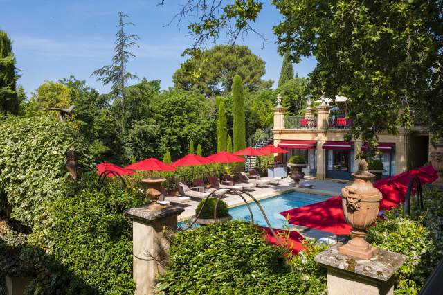 Piscine de la Villa Gallici, hôtel 5 étoiles à Aix-en-Provence