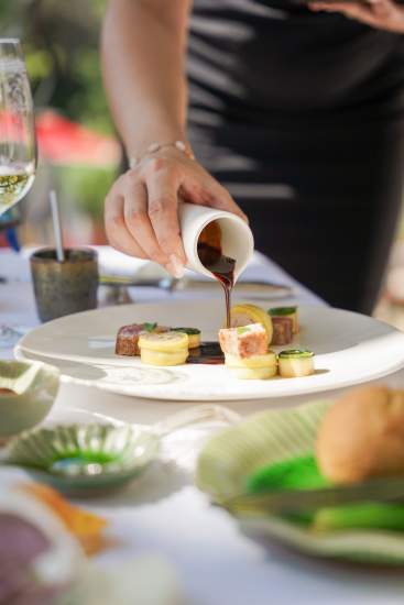 Plat de la Villa Gallici, hôtel 5 étoiles à Aix en Provence, Luxe