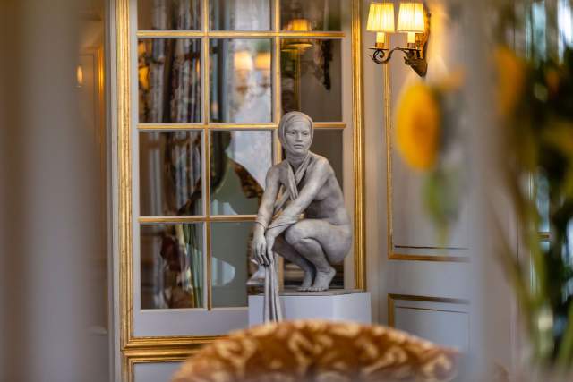 Sculpture de la Villa Gallici, hôtel 5 étoiles à Aix-en-Provence