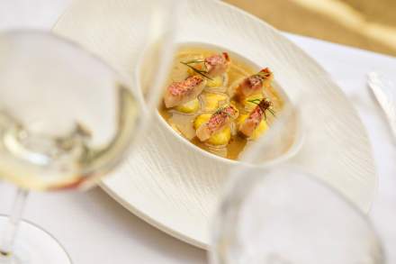 Plat de la Villa Gallici, hôtel 5 étoiles à Aix en Provence, Luxe